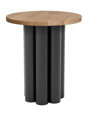 chevet octave - noir et chêne